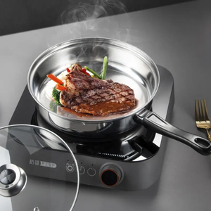 12 Pieces Modern Eco-Friendly Stainless Steel <strong>Induction</strong> <strong>Cookware</strong> <strong>Set</strong> with Glass Covers CE Certified - Product Image 2