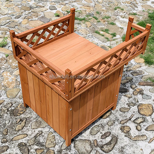 Modern Luxury Solid Wood Eco-Friendly Indoor/Outdoor Pet House for Dogs/<b>Cats</b> & Small Animals with Print Pattern Living Furniture - Product Image 4