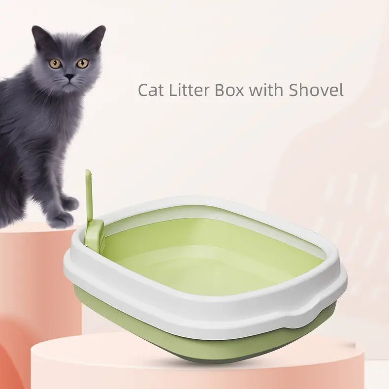 Контейнер для кошачьего туалета, большой полузакрытый пластиковый бокс для кошачьего туалета, с защитой от брызг, товары для домашних животных