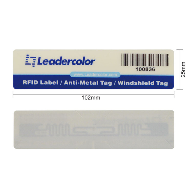 Long Range UHF Rfid Windshield Tags for Smart Automatic Vehicle Identification, Electronic Toll Collection Parking Car Washing