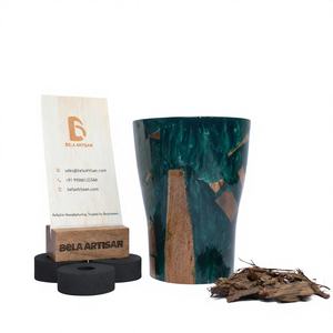 เตาเผาเครื่องหอมแบบดั้งเดิมสำหรับอูดและกำยานสไตล์อาหรับ ไม้มาบคัฮารา กลิ่นหอมสำหรับบ้าน เป็นมิตรกับสิ่งแวดล้อม ทำจากไม้มะม่วง - Product Image 1