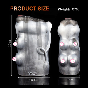 YOCY Masturbateur Masculin à bouche animale en silicone réaliste pour hommes réduit la sensibilité et prolonge le temps d'érection - Product Image 2