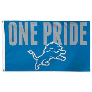 Nouveau drapeau bannière à une face en polyester 100% 3*5 pieds, casque de football américain des Lions de <span class=keywords><strong>Detroit</strong></span> - Product Image 2