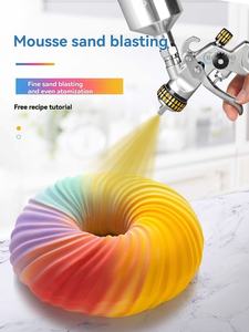 무스 케이크 특수 샌드블라스팅 기계 (에어 펌프+실버+소형 스프레이 건) - Product Image 3