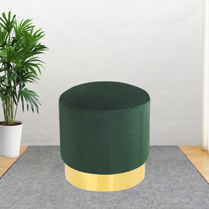 <span class=keywords><strong>Pouf</strong></span> rond en tissu pour salon et chambre à coucher, <span class=keywords><strong>mini</strong></span> tabouret de repos portable pour la maison - Product Image 1