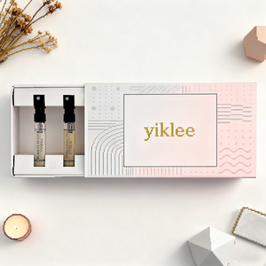 Caja de Embalaje Personalizada con Cinta Dorada para Muestras de Perfume, Kit de Descubrimiento de Perfumes con 5 Aromas Variados - Product Image 3