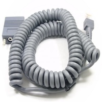 Câble de Scanner RS232 DB9 femelle vers RJ45 enroulé CBA-R02-C09PAR pour symbole Zebra LS2208 ds2208