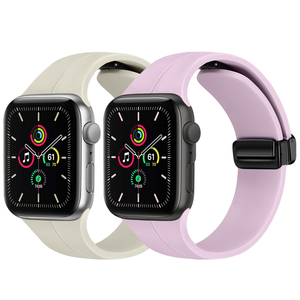 Correa de reloj plegable con hebilla magnética de silicona 2024 NUEVA para <span class=keywords><strong>Apple</strong></span> <span class=keywords><strong>Watch</strong></span> Ultra 2, iWatch series 9, 8 y 7 - Product Image 1