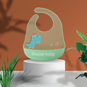 Bavoirs en silicone Aricare pour bébé, imperméables et doux, avec motif coloré sans BPA et anneau de dentition intégré – Offre spéciale - Product Image 2