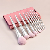 Ensemble de pinceaux de maquillage pour femmes, débutantes, professionnels, pinceaux pour le visage et les yeux, cosmétiques, véganes, sans cruauté, fabrication OEM