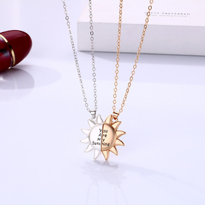Collier pendentif magnétique pour la saint-valentin, pendentif de soleil, bijoux assortis pour les amoureux - Product Image 4