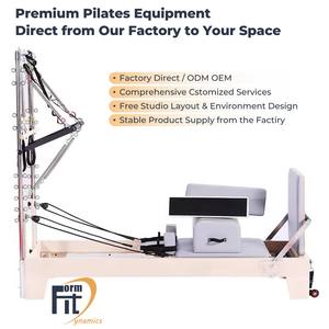 เตียงพิลาทิสแบบปรับได้ พกพาสะดวก สำหรับมืออาชีพ ยี่ห้อ Yoga Studio ทำจากไม้เมเปิล พร้อมทาวเวอร์  เป็นมิตรกับสิ่งแ<span class=keywords><strong>ว</strong></span>ดล้อม รางเลื่อนแบบ All Track - Product Image 1