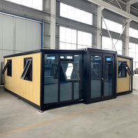 Casa Contenedor Modular Expandible de 20, 30 y 40 pies, Hogar Prefabricado Portátil para Dormitorio Europeo