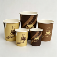 Gobelet en papier jetable personnalisé anti-graisse en kraft pour charcuterie, frites, pop-corn et autres plats à emporter pour fêtes