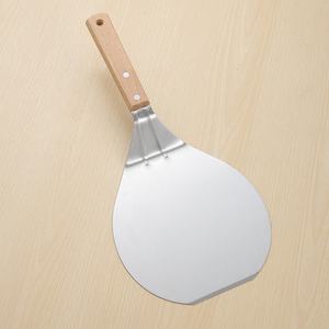 Ensemble d'ustensiles de cuisine <span class=keywords><strong>professionnel</strong></span> à manche en bois en acier inoxydable <span class=keywords><strong>pelle</strong></span> à <span class=keywords><strong>pizza</strong></span> roue de coupe et <span class=keywords><strong>pelle</strong></span> à pâtes extra large - Product Image 6