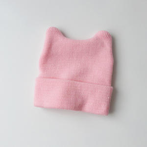 Chapeau en tricot pour bébé nouveau-né automne-hiver, adorable <span class=keywords><strong>bonnet</strong></span> à cornes pour garçon et fille, bonnets pour enfants - Product Image 5