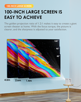 Projecteur portable intelligent S30 Full HD 1080P Android, 120 lumens ANSI, projecteur TV intelligent WIFI, projecteur domestique
