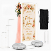 Support de panneau réglable robuste, chevalet pour panneau de mariage, support de bannière pour mariages, anniversaires, baby showers et événements