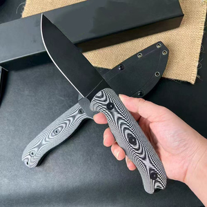 <span class=keywords><strong>Coltello</strong></span> a Lama Fissa in Acciaio ad Alto Tenore di Carbonio 1095 con Manico G10, <span class=keywords><strong>Coltello</strong></span> Professionale per Caccia, Campeggio e Sopravvivenza - Product Image 1