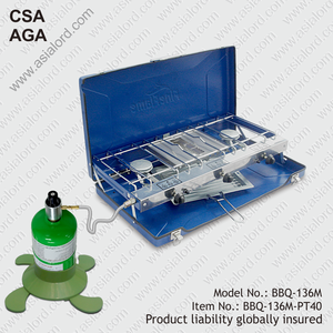 Estufa de <span class=keywords><strong>gas</strong></span> <span class=keywords><strong>para</strong></span> acampar con tostador, BBQ-136M-PT40, tres quemadores - Product Image 2