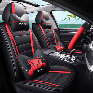 Housse de siège auto Cub Whisper, ensemble complet, cuir Nappa, toutes saisons, style dessin animé, confortable, intérieur de voiture haut de gamme - Product Image 2