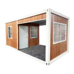 Casa Contenedor de Acero, Refugio Modular Portátil con Puerta y Ventanas para Uso en Obras de Construcción - Product Image 1