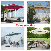 Parapluie suspendu en porte-à-faux de jardin étanche et bases parapluie en porte-à-faux banane pour jardin extérieur
