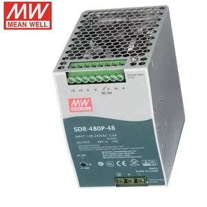 PFCMean bien <span class=keywords><strong>SDR</strong></span>-<span class=keywords><strong>480P</strong></span>-<span class=keywords><strong>24</strong></span> <span class=keywords><strong>SDR</strong></span>-<span class=keywords><strong>480P</strong></span>-48 24V48V 24V20A 48V10A intégré dans l'alimentation ca cc Rail Din alimentation industrielle Meanwell - Product Image 5