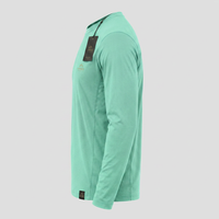 Tissu pour hommes, idéal pour la course à pied, la gym, l'entraînement, chemise athlétique à manches longues, design sportswear tendance, coupe confortable et extensible