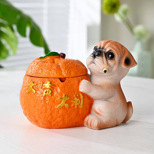 Cenicero con forma <span class=keywords><strong>de</strong></span> <span class=keywords><strong>calabaza</strong></span> Great Fortune, moderno, creativo, para el hogar, sala <span class=keywords><strong>de</strong></span> estar, anticanas voladoras, nuevo adorno <span class=keywords><strong>de</strong></span> regalo - Product Image 3