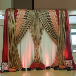 Telón de Fondo Brillante para Decoración de Bodas, Telones de Fondo Brillantes Exclusivos, Cortinas para Bodas, Telones de Fondo para Escenarios de Bodas, Cortinas, Canadá - Product Image 1