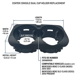 Pièces <span class=keywords><strong>de</strong></span> véhicule HEMILA pour Mercedes-Benz Classe C/Classe E (W205/W213/W253) OE:2056800691 Porte-gobelet <span class=keywords><strong>de</strong></span> commande centrale - Product Image 2