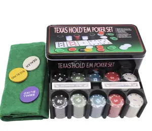 Wholesale Custom Poker Chips Blackjack Gambling Texas Poker Chip Products with Case