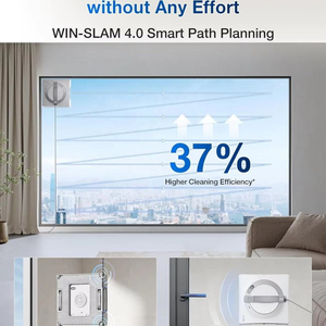 Nettoyeur de vitres robotisé ECOVACS W2 PRO OMNI avec station OMNI portable, aspiration de 800N, couverture de 55 m², pour usage domestique et hôtelier - Product Image 6