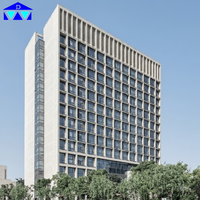 Immeuble d'appartements préfabriqués multi-étages à structure en acier résistant aux cyclones, condos côtiers préfabriqués