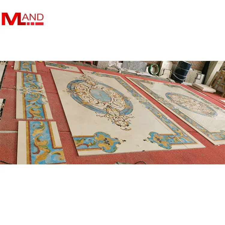 OEM marble water jet medallion cheap marble mosaic floor medallion from china