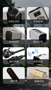 F Portable Solar Air Conditioner With MPPT Controller Port Mini Safe Clean <b>Cooler</b> for Home Office Outdoor Use F M - Product Image 3