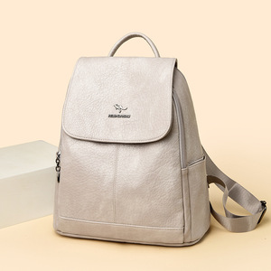 Nova Mochila de Grande Capacidade, Design em Cor Sólida, Bolsa de Moda de Alta Qualidade para Uso Diário, Bolsas de Ombro Femininas - Product Image 4