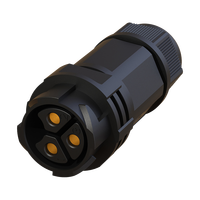 Connecteur Électrique Industriel de Haute Qualité, Étanche IP67, Ignifuge 94-V0, à Verrouillage par Poussée, pour Équipement d'Automatisation Industrielle, avec Certification TUV