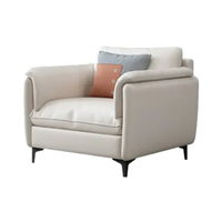 Canapé modulaire sectionnel blanc minimaliste moderne européen, design simple pour salon, matériaux en tissu velours et cuir, salle à manger