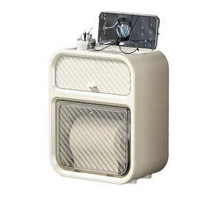 Porta carta <span class=keywords><strong>da</strong></span> bagno in plastica rettangolare a <span class=keywords><strong>parete</strong></span> a doppio strato - Product Image 2