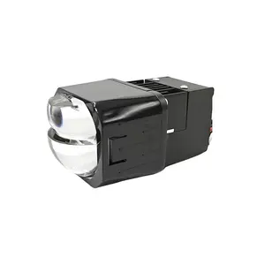 Araba LED far Matrix lens LHD RHD düz kesim hattı kare BI LED lazer 1.5 inç projektör Lens LED