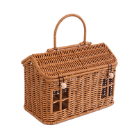 Panier décoratif pour le Nouvel An, idéal pour ranger les cadeaux de Noël, panier tissé pour biscuits, noix et bonbons