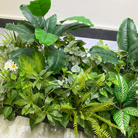 Nouvelle plante verte artificielle et disposition de boîte à fleurs décoration cloison florale avec fougère et herbe persane pour les occasions de mariage