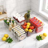 Casiers de rangement de réfrigérateur empilables, boîtes de stockage de nourriture, pour organiser le frigidaire, lot de 10 pièces