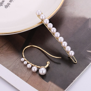 Ouyang <span class=keywords><strong>Nana</strong></span> – pince à cheveux et boucles d'oreilles en perles de cristal, ensemble tout-en-un vintage, nouvelle collection 2020 - Product Image 4