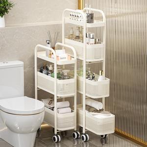 Carrito de Almacenamiento Estrecho de 4 Niveles, Tipo Rectangular, Fácil de Limpiar, Organizador de Ropa para Baño, Cocina, Dormitorio - Product Image 4