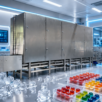 Machine de refroidissement industrielle pour tunnel de production de bonbons gélifiés, ligne de production de bonbons gélifiés pour la fabrication de confiseries de haute qualité et à étiquette nette