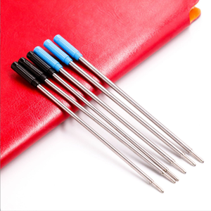 Lage Moq Bal Punt Navulling Zwart Blauw Inkt Metalen Vervangbare Pen Navulling Balpen Voor Voorraad - Product Image 2