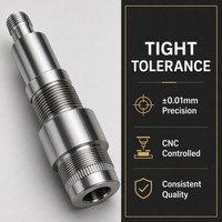 Usinage de précision contrôlé par CNC, tolérance de ±0,01 mm, qualité constante, composants sur mesure